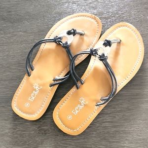 Strapy black sandals